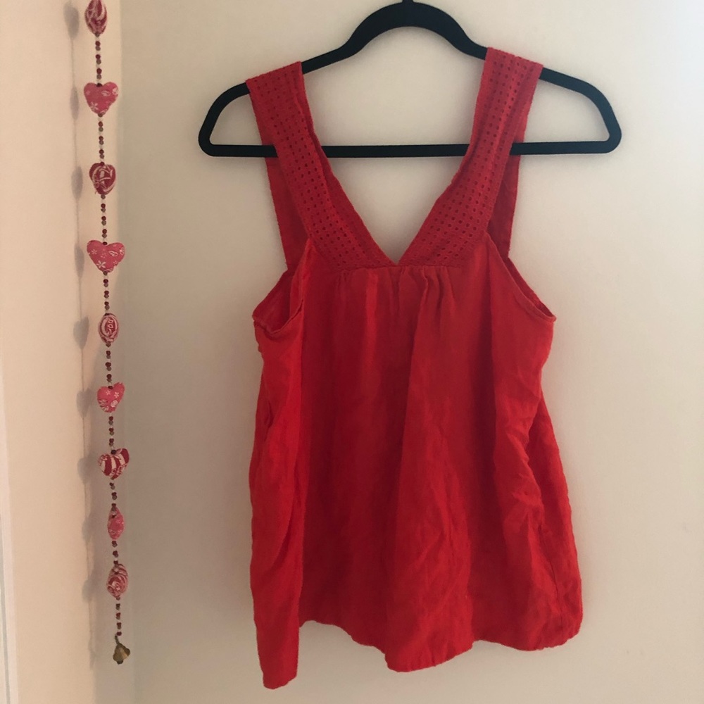 J. Crew Red Blouse